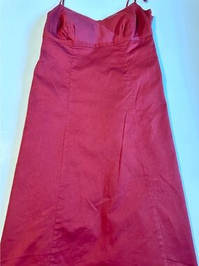 Ann Taylor Berry Red Maxi Slip Dress